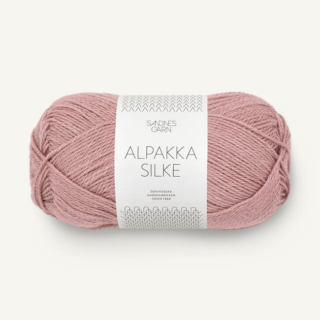 Sandnes Garn Alpakka Silke - 4331 stary róż - włóczka z alpaki z jedwabiem