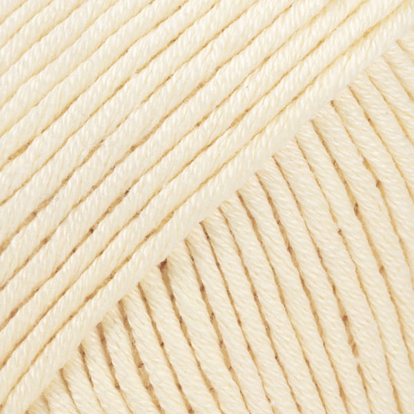 Drops Muskat 07 jasnożółty - włóczka bawełna na sukienkę