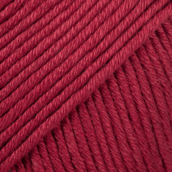 Drops Muskat 41 bordowy - włóczka 100% bawełna