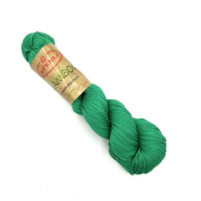 Stenli Bamboo - 10 wiosenny zielony - włóczka bambusowa