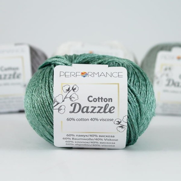 Performance Cotton Dazzle 135 mięta - włóczka bawełna z wiskozą