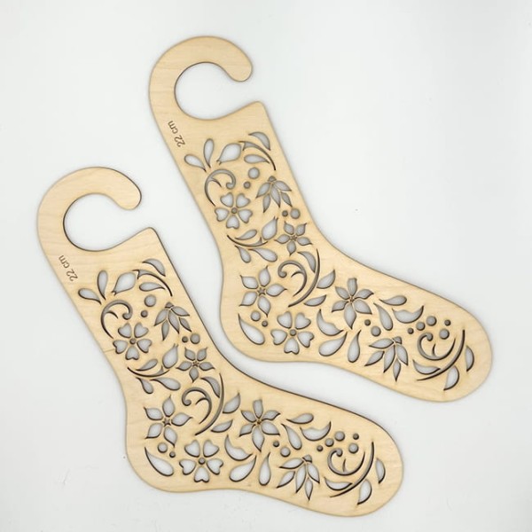 Blokery do skarpet wzór kwiaty sklep Dziergaweczki