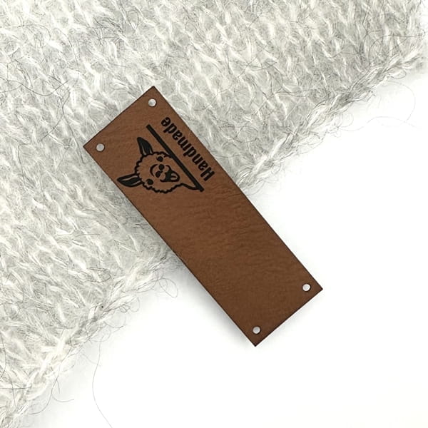 metka naszywka handmade z alpaką