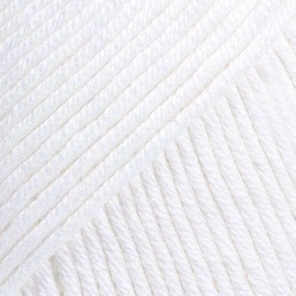 Biała włóczka bawełniana Drops Safran Dziergaweczki sklep