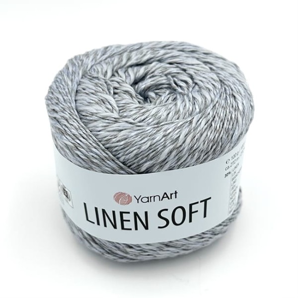 YarnArt Linen Soft włóczka z naturalnym składem - wiskoza, bawełna, len