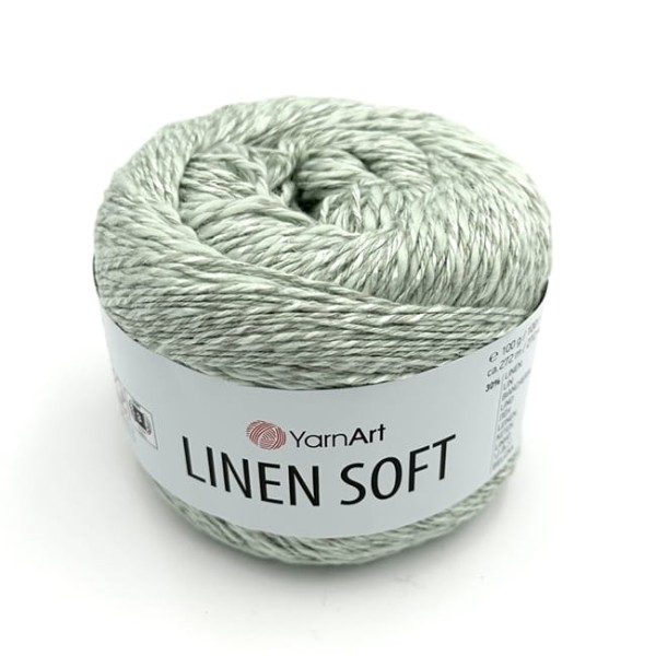 YarnArt Linen Soft włóczka z naturalnym składem - wiskoza, bawełna, len