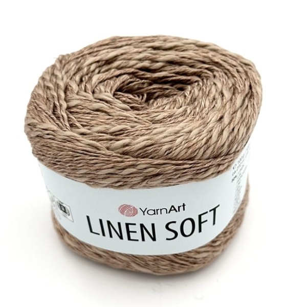 YarnArt Linen Soft włóczka z naturalnym składem - wiskoza, bawełna, len