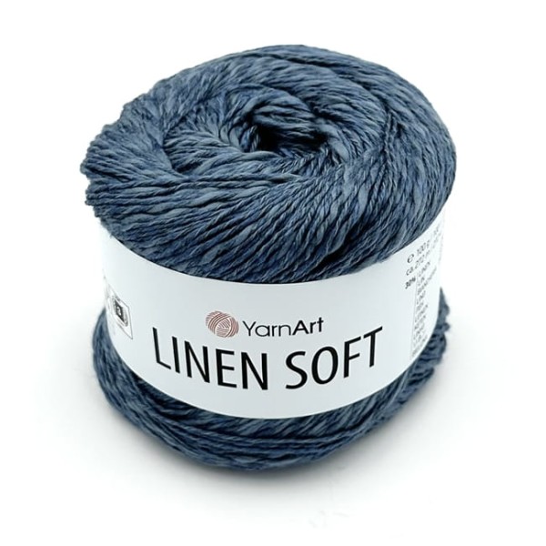 YarnArt Linen Soft włóczka z naturalnym składem - wiskoza, bawełna, len