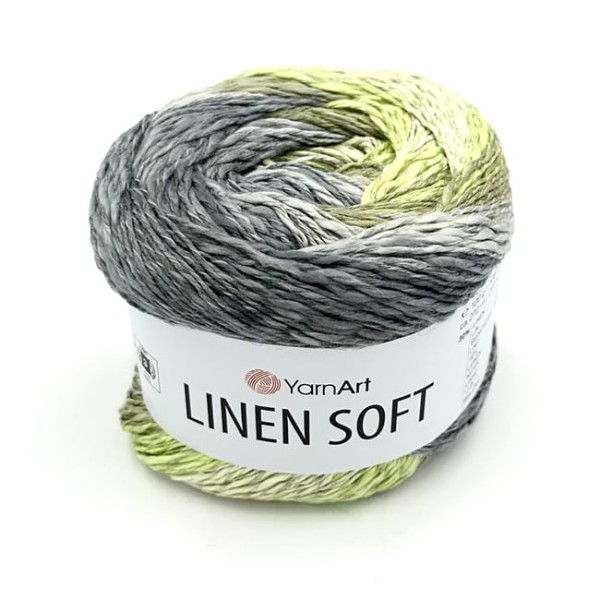 YarnArt Linen Soft włóczka z naturalnym składem - wiskoza, bawełna, len