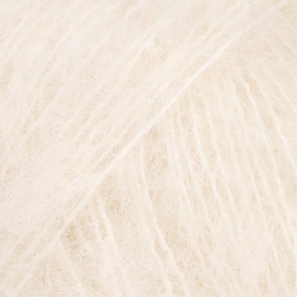 Włóczka Drops Brushed Alpaca Silk ecru - Dziergaweczki