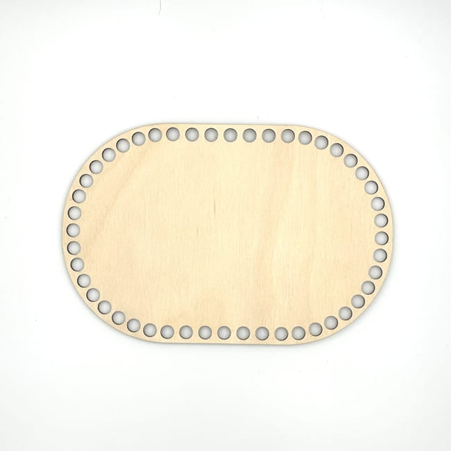 Baza/dno do koszyka szydełkowego 24x16 cm / grubość 4 mm