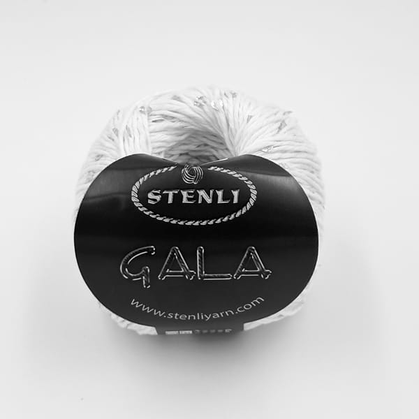 Stenli Gala 0131 biały - włóczka bawełniana na letni top - Dziergaweczki