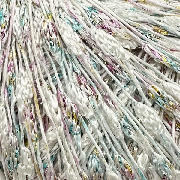 Włóczka fantazyjna ecru z kolorowym lureksem - Stenli Paris Night - Dziergaweczki sklep