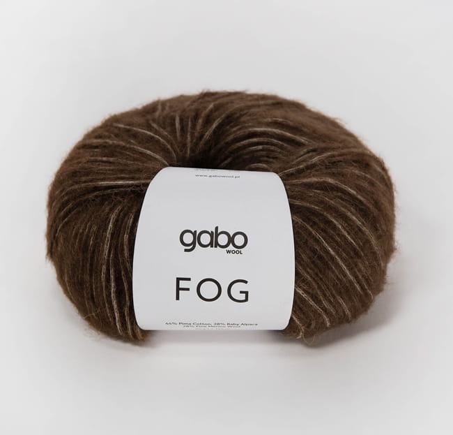 Fog wenge Gabo Wool - lekka naturalna włóczka