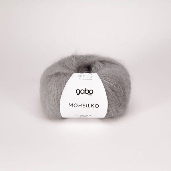 Włóczka moherowowa Mohsilko Gabo Wool 4400 szary pył