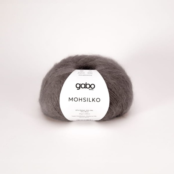 włóczka moherowa ziemisty brąz Gabo Wool Mohsilko