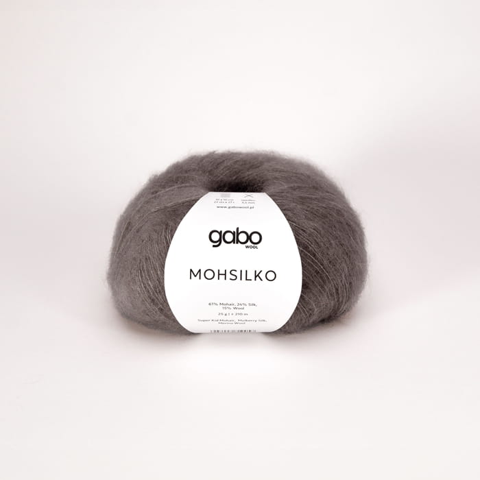 włóczka moherowa ziemisty brąz Gabo Wool Mohsilko