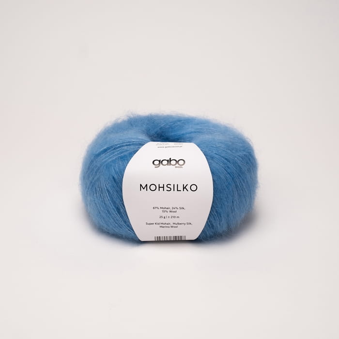Włóczka MOHSILKO himalajski błękit 4444 Gabo Wool