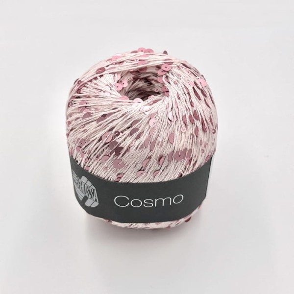 Włóczka Lana Grossa Cosmo - bawełna z cekinami