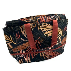 Hobby Bag Lomme - tropical leaves - torba na włóczkę, druty, szydełka  i inne akcesoria dziewiarskie