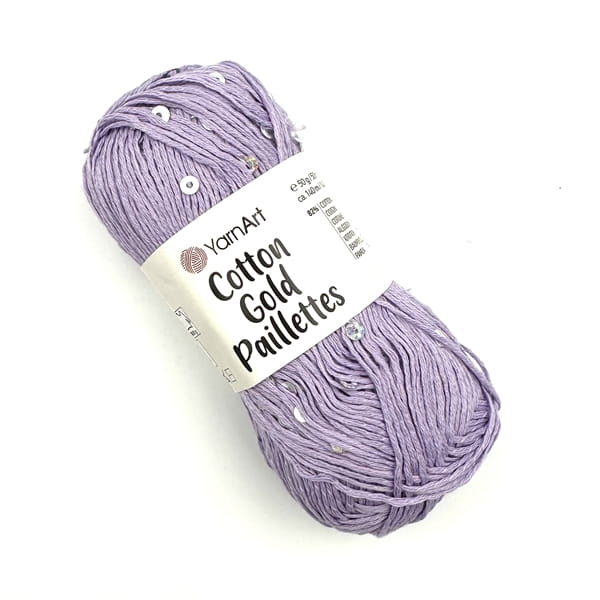 włóczka bawełniana z cekinami - Yarn Art Cotton Gold Paillettes 7116 - Dziergaweczki sklep