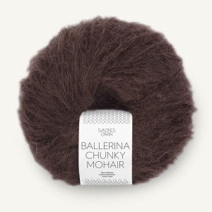 Sandnes Garn Ballerina Chunky Mohair - 3591 śliwka w czekoladzie - 50g