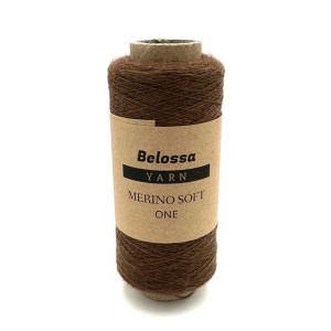 Merino Soft One - 05 kasztan - Belossa Yarn - 100% merino