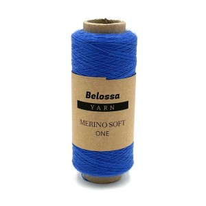 Merino Soft One - 19 intensywny niebieski - Belossa Yarn - 100% merino