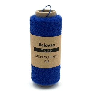 Merino Soft One - 24 kobalt - Belossa Yarn - 100% merino