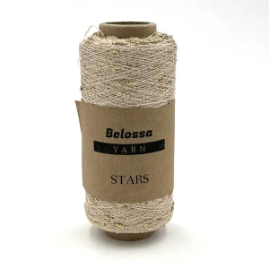 Belossa Stars - 104 - jasny beż/złoty