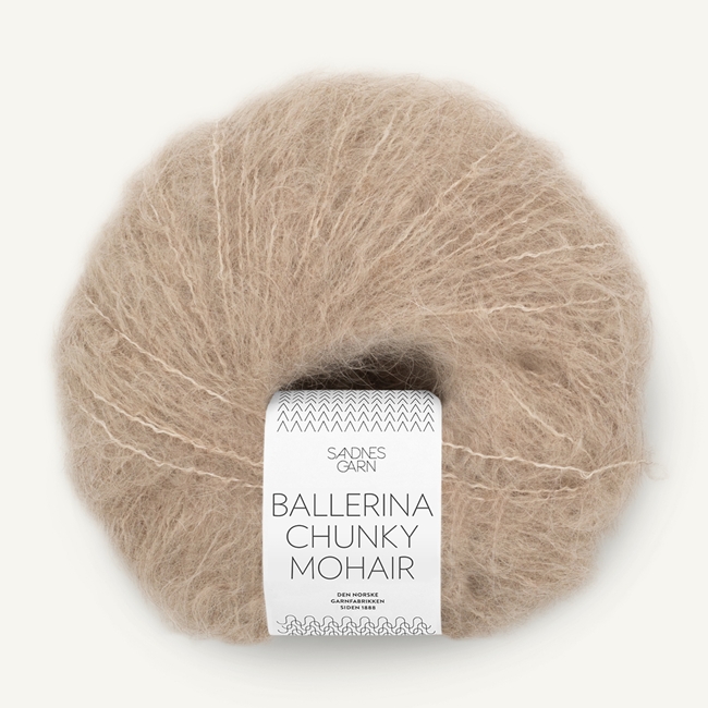 Włóczka moherowa gruba - 50g - Ballerina Chunky Mohair Sandnes Garn