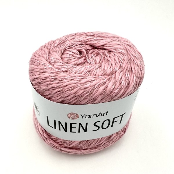 Linen Soft - włóczka wiosenno-letnia z lnem, bawełną i wiskozą - Dziergaweczki sklep