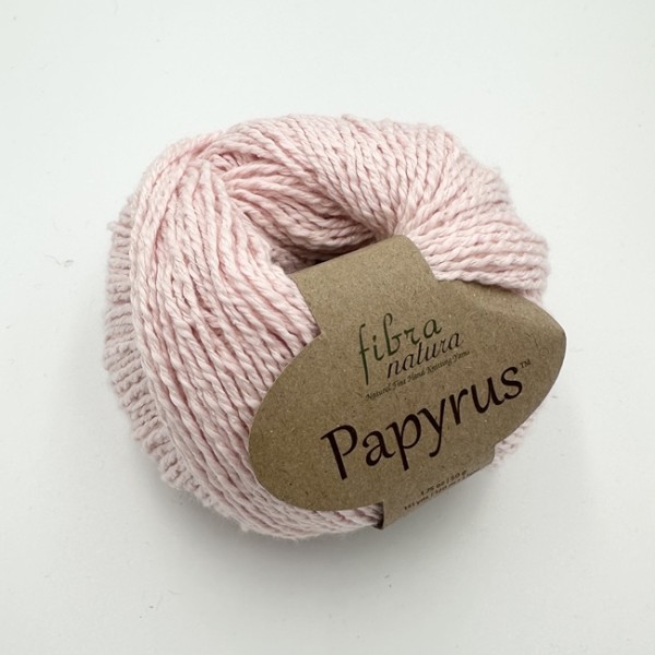 Fibra Natura - pastelowy jasny róż 229-05 - włóczka bawełniana z jedwabiem