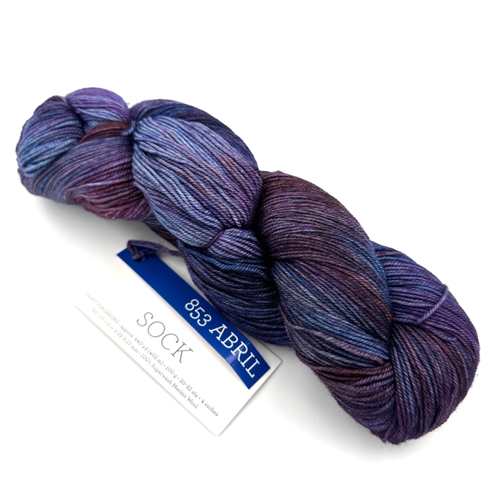 Malabrigo Sock 853 Abril włóczka ręcznie farbowana - Dziergaweczki sklep