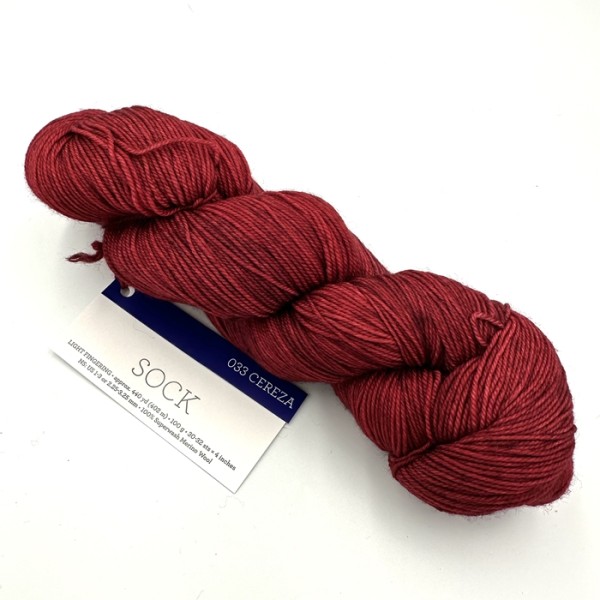 Malabrigo Sock 033 Cereza włóczka ręcznie farbowana - Dziergaweczki sklep