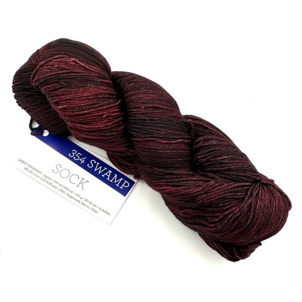 Malabrigo Sock 354 Swamp włóczka ręcznie farbowana - Dziergaweczki sklep