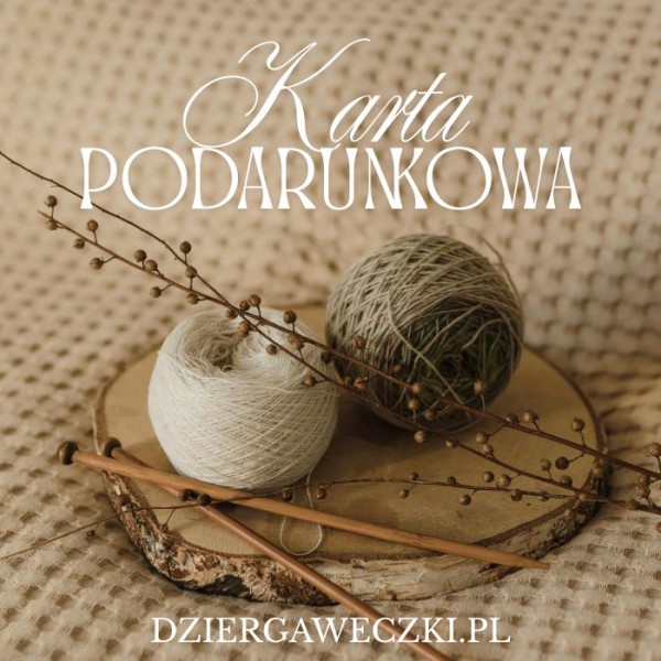 karta podarunkowa - dziergaweczki sklep z włóczkami